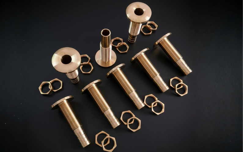 Brass Threaded Insert Bolts with Hex Nuts