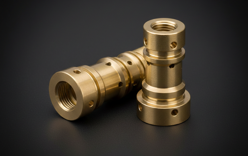 Precision Brass Threaded Coupling Adapter