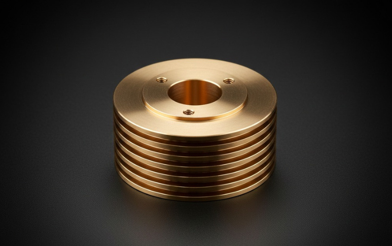 CNC Machined Brass Heat Sink