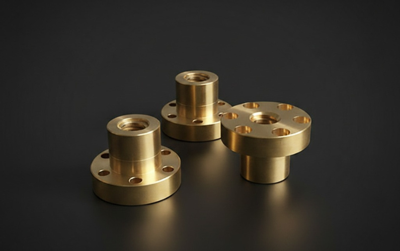 CNC Turned Brass Flanged Threaded Insert