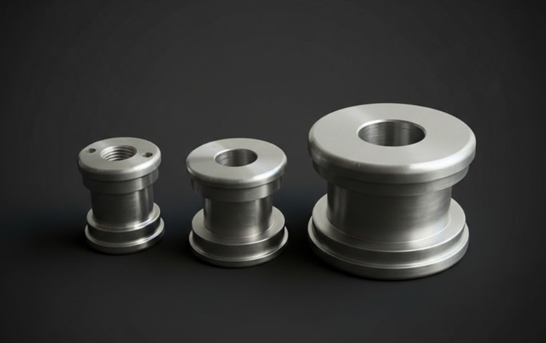 CNC Turned Brass Stepped Spacer Bushing