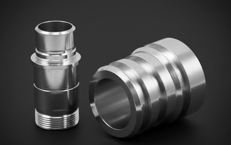 CNC Turned Brass Hose Adapter Connector