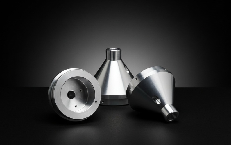 Custom CNC Machined Brass Conical Nozzle Components