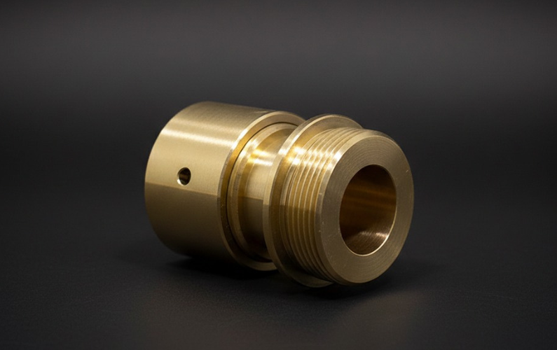 CNC Turned Brass Male Threaded Bushing