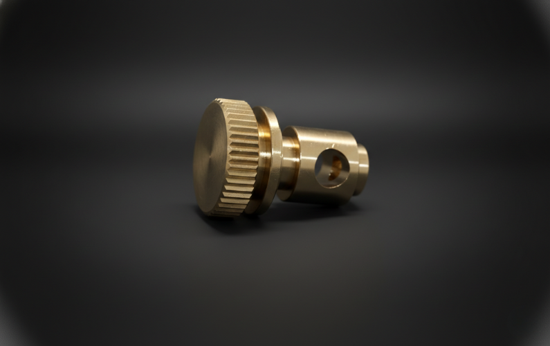 Brass Knurled Thumb Screw / Adjustment Knob