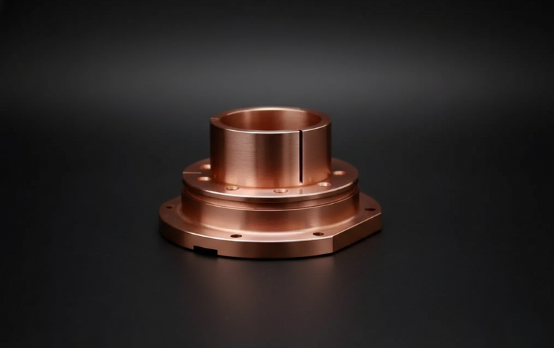 Custom CNC Machined Brass Flanged Bushing