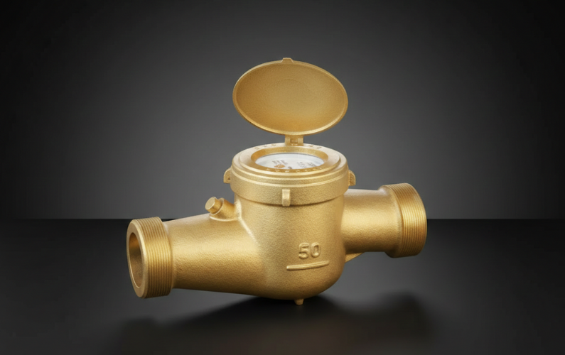 Brass Water Meter Body