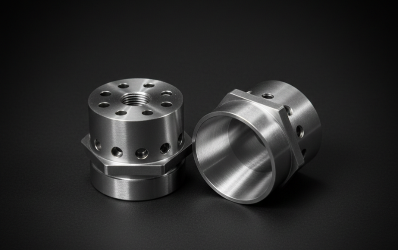 Custom CNC Machined Brass Coupling Housing