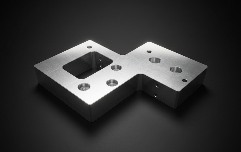 Custom CNC Machined Brass Mounting Block