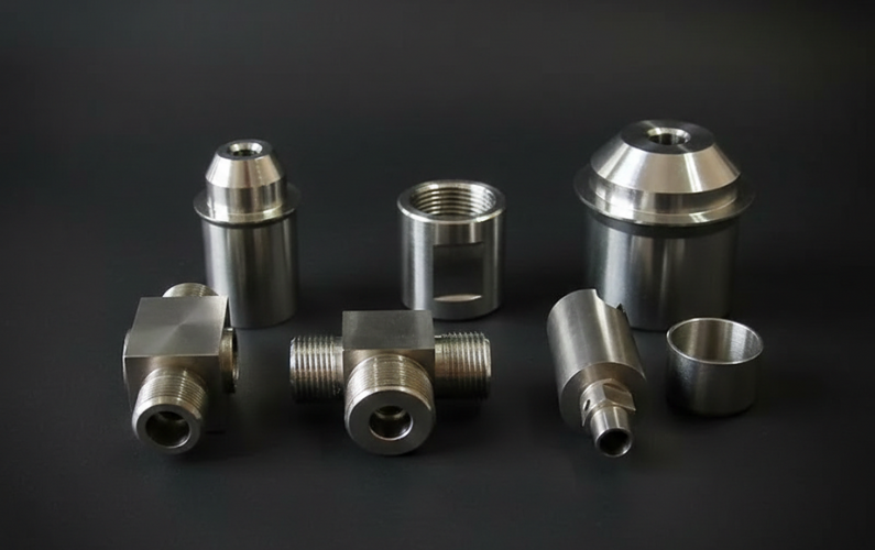 Custom CNC Machined Brass Parts Set