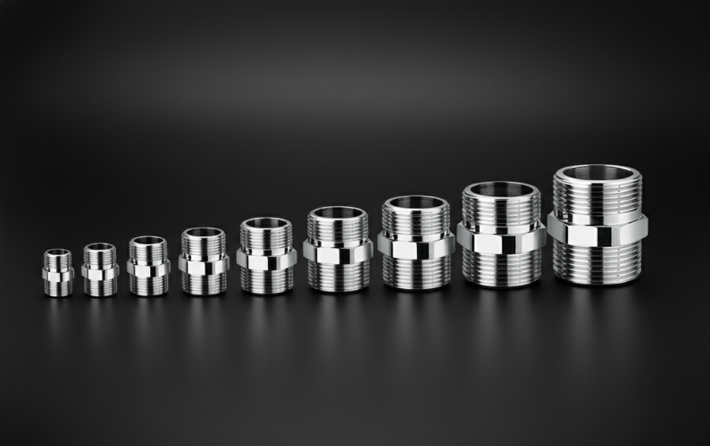 Brass Hex Nipple Adapter